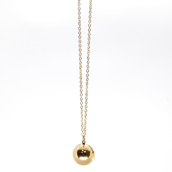 Message Ball necklace in Gold or Silver plated - Picture 2 of 2